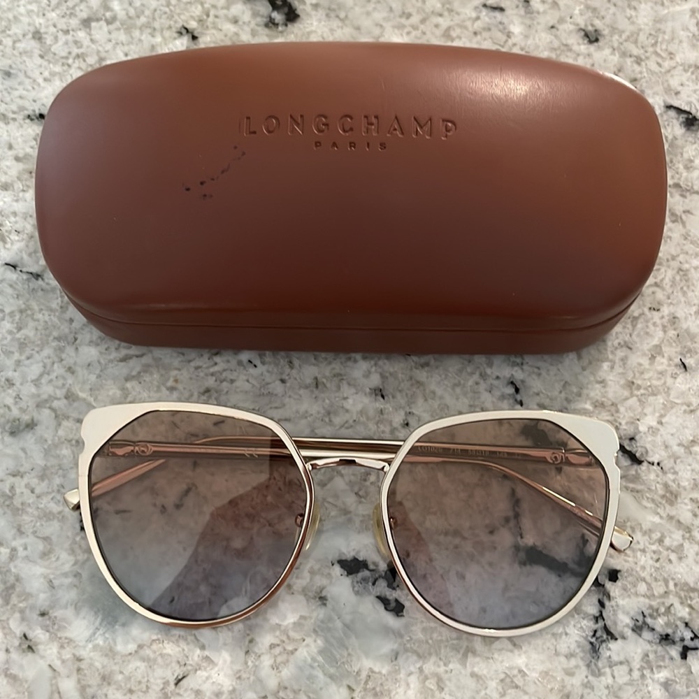 Gold Longchamp Sunglasses, super chic, no scratches!